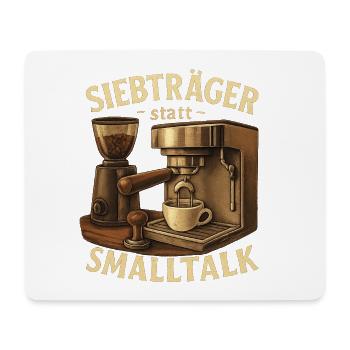 Siebträger Geschenk für die erste Espressoecke - Mousepad (Querformat) - Weiß - Vorne