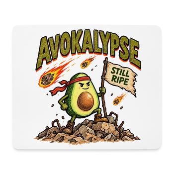 Avocado-Apokalypse immer noch reif, lustiger Food-Krieger - Mousepad (Querformat) - Weiß - Vorne