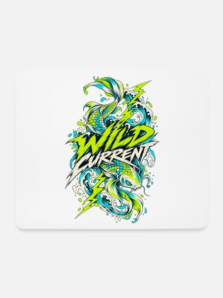 Wilder Current Drachenwelle - Mousepad (Querformat) - Weiß