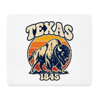 Texas Bison Sunset 1845 - Mousepad (Querformat) - Weiß - Vorne