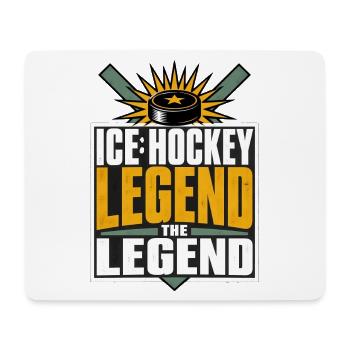 Eishockey Legende Puck Spieler Fan - Mousepad (Querformat) - Weiß - Vorne