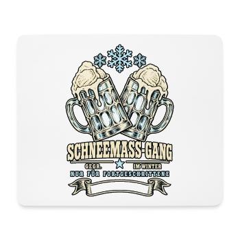 Schneemaß-Gang Fortgeschrittene - Mousepad (Querformat) - Weiß - Vorne
