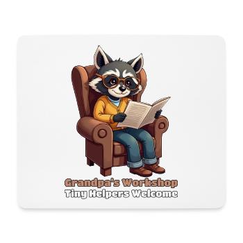 Grandpa's Workshop: Tiny Helpers Welcome - Mousepad (Querformat) - Weiß - Vorne