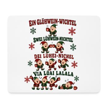 Ein Glühwein Wichtel – Glühwein Party - Mousepad (Querformat) - Weiß - Vorne