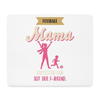 Lautester Fan am Spielfeldrand - Fußball Mutter - Mousepad (Querformat) - Weiß - Vorne