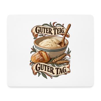 Guter Teig Brotbackkunst  - Mousepad (Querformat) - Weiß - Vorne