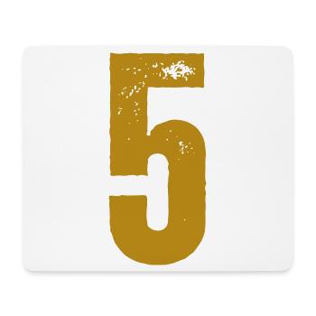 5 - Mousepad (Querformat) - Weiß - Vorne