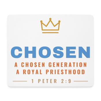 Chosen – 1 Peter 2:9 Royal Priesthood - Mousepad (Querformat) - Weiß - Vorne