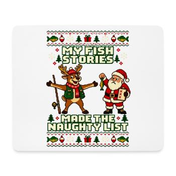 Weihnachten Angler Rentier Humor - Mousepad (Querformat) - Weiß - Vorne
