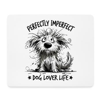 Sketch Furry Dog - Mousepad (Querformat) - Weiß - Vorne