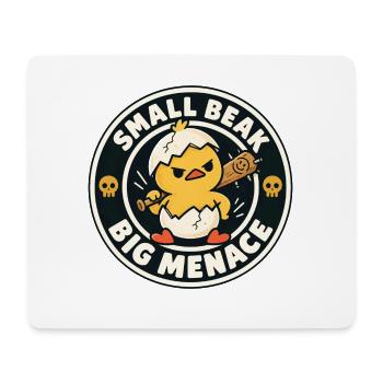 Kleiner Schnabel, Große Bedrohung - Mousepad (Querformat) - Weiß - Vorne