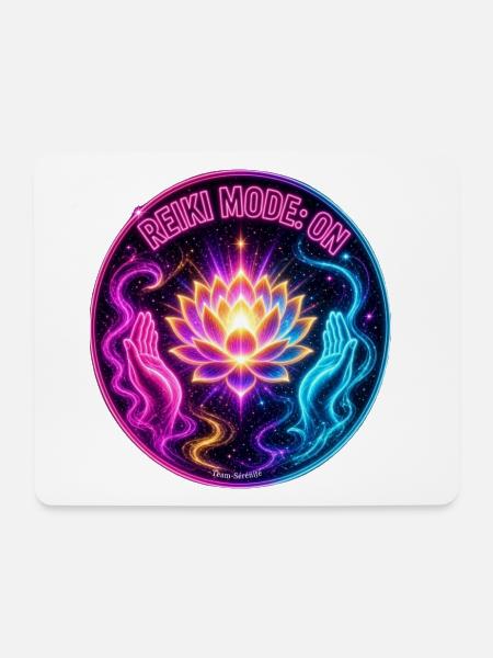 REIKI-MODUS: AN - Mousepad (Querformat) - Weiß