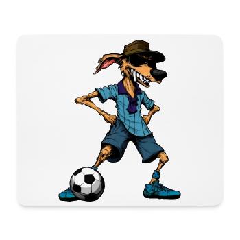 Australian Shepherd Fussball / Hund - Mousepad (Querformat) - Weiß - Vorne