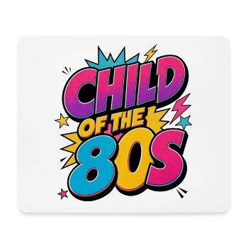 Kind der 80er – Child of the 80s Retro Neon - Mousepad (Querformat) - Weiß - Vorne