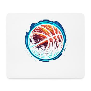 Basketball Ball Steamwave - Mousepad (Querformat) - Weiß - Vorne