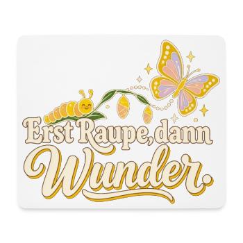 Schmetterling Raupe Transformation Naturfreund - Mousepad (Querformat) - Weiß - Vorne