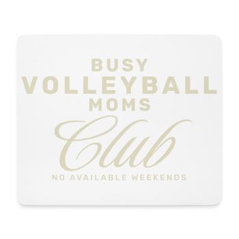 Volleyball Moms Club - Mousepad (Querformat) - Weiß - Vorne