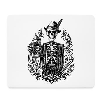 Bayerisches Skelett - Mousepad (Querformat) - Weiß - Vorne