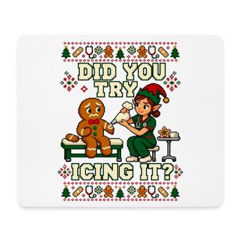 Weihnachten Pflege Lebkuchen Humor Pflege - Mousepad (Querformat) - Weiß - Vorne