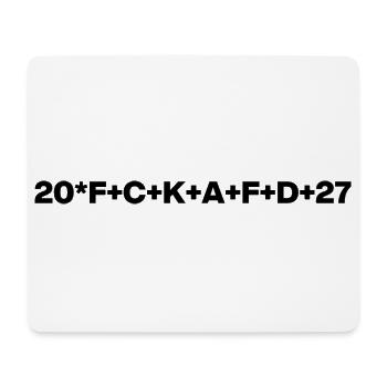 20+FCK+AFD+27 STERNSINGER & CHRISTEN GEGEN AFD - Mousepad (Querformat) - Weiß - Vorne