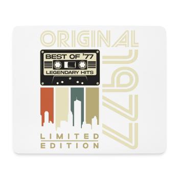 Original 1977 Jahrgang Vintage Geburtstag Retro - Mousepad (Querformat) - Weiß - Vorne
