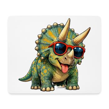 dino-cool - Mousepad (Querformat) - Weiß - Vorne