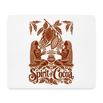 Spirit of Cocoa – Kakao Ritual & Boho Design - Mousepad (Querformat) - Weiß - Vorne