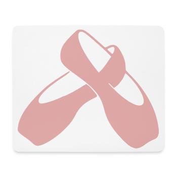 Ballettschuhe Ballett Geschenk Ballerina - Mousepad (Querformat) - Weiß - Vorne