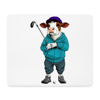 Kühe Golf - Mousepad (Querformat) - Weiß - Vorne