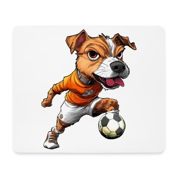 JRT Fussball - Mousepad (Querformat) - Weiß - Vorne