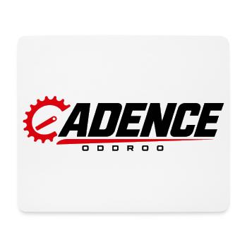 ODDROO Cadence – Radsport mit Kettenblatt - Mousepad (Querformat) - Weiß - Vorne