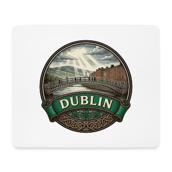 Dublin Ireland Reiseabzeichen Ha'penny Bridge Geschenk - Mousepad (Querformat) - Weiß - Vorne