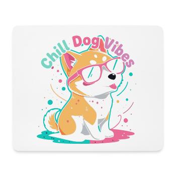 Chill Dog Vibes Corgi - Mousepad (Querformat) - Weiß - Vorne