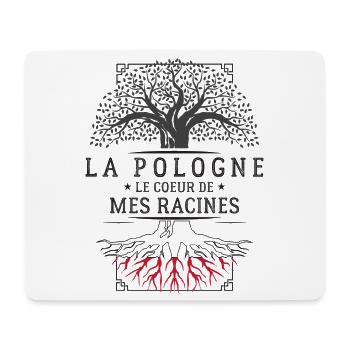 Polen Das Herz meiner Wurzeln T-Shirt Cade... - Mousepad (Querformat) - Weiß - Vorne