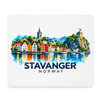 Stavanger - Norway - Norge - Norwegen - Skandinavi - Mousepad (Querformat) - Weiß - Vorne