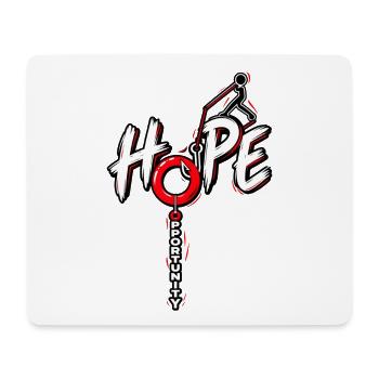 Hope Opportunity – Hoffnung Chancen Motivation - Mousepad (Querformat) - Weiß - Vorne