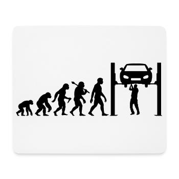 Automechaniker Evolution Für KFZ-Mechaniker - Mousepad (Querformat) - Weiß - Vorne