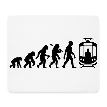 Straßenbahn Evolution Tram Für Straßenbahnfahrer - Mousepad (Querformat) - Weiß - Vorne