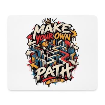 Make Your Own Path Maze Adventure - Mousepad (Querformat) - Weiß - Vorne