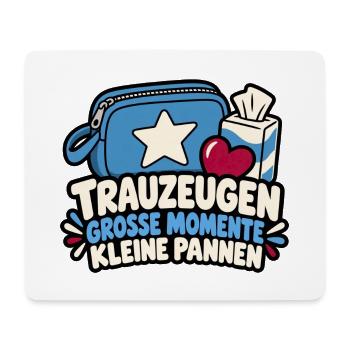 Trauzeugen – Große Momente, kleine Pannen - Mousepad (Querformat) - Weiß - Vorne