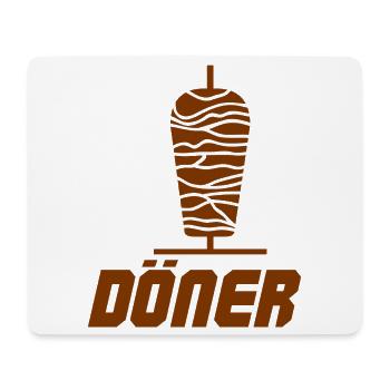 Döner Spieß Illustration - Mousepad (Querformat) - Weiß - Vorne