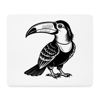 Tukan - Mousepad (Querformat) - Weiß - Vorne