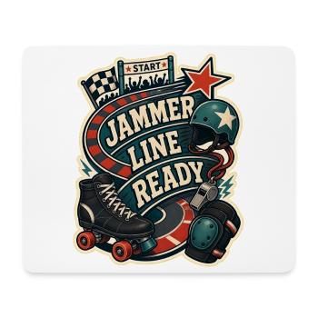 JAMMER LINE READY - Mousepad (Querformat) - Weiß - Vorne