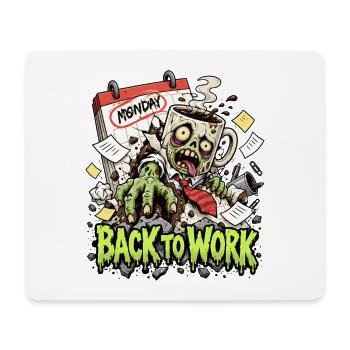 Montagszombie Kaffeealarm - Mousepad (Querformat) - Weiß - Vorne