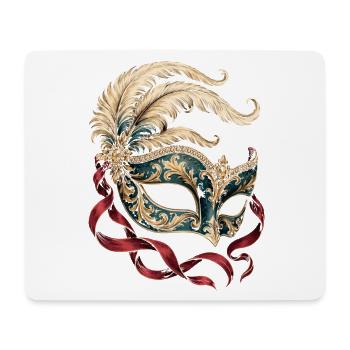 Burlesque Mask - Mousepad (Querformat) - Weiß - Vorne
