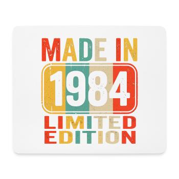 Hergestellt 1984 Limited Edition Vintage-Geburtstags-T-Shirt - Mousepad (Querformat) - Weiß - Vorne