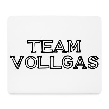 Team Vollgas Schriftzug handgezeichnet - Mousepad (Querformat) - Weiß - Vorne