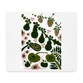 GRÜNES GEMÜSE - Mousepad (Querformat) - Weiß - Vorne