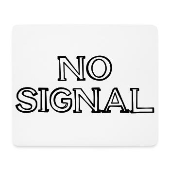 No Signal Schriftzug handgezeichnet - Mousepad (Querformat) - Weiß - Vorne
