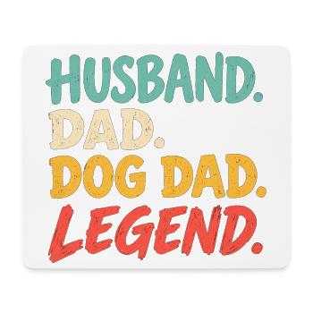 Hundepapa-Geschenk für stolze Hundeliebhaber - Mousepad (Querformat) - Weiß - Vorne